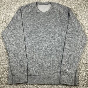 Lululemon Men's Engineered Warmth Long Sleeve Crew Heathered Gray Men's Large‎